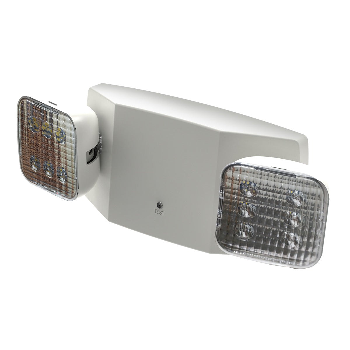 Barron Lighting EQMS Thermoplastic LED Emergency Light with Adjustable Lamp Heads
