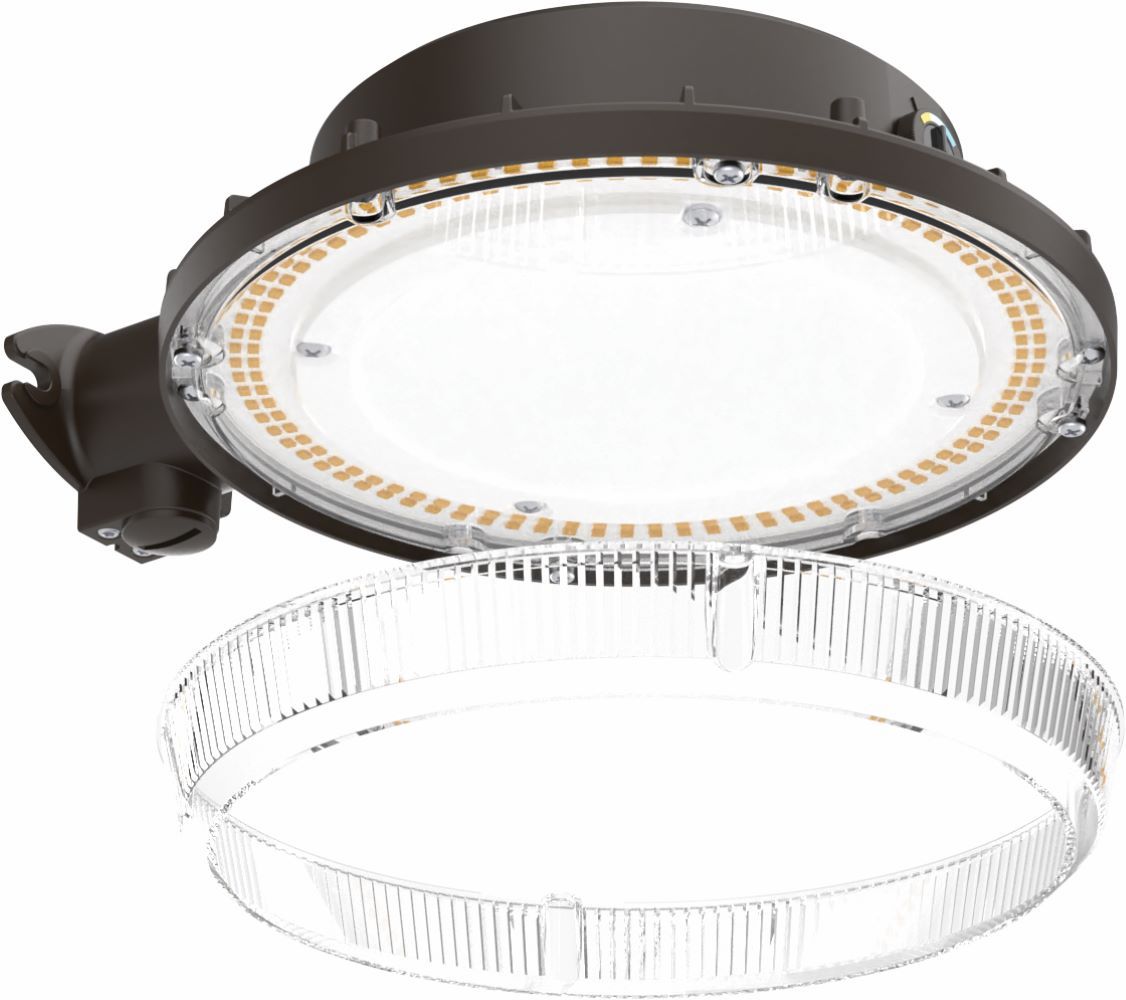 Lithonia Lighting BGS-P2-SWW2 DLC Listed 45-Watt LED Color Switchable BarnGuard Security Light Fixture Replaces 150W Metal Halide
