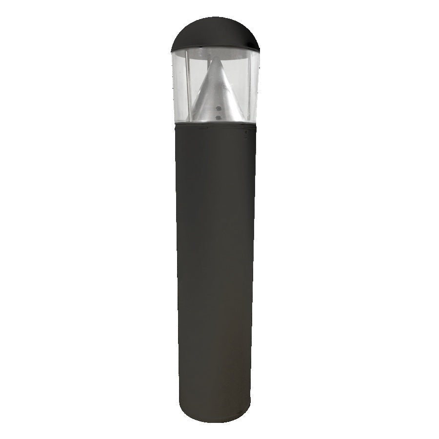 ILP BLDT 15 Watt LED Bollard Dome Top Light Fixture with Cone Reflector -  320W MH Replacement