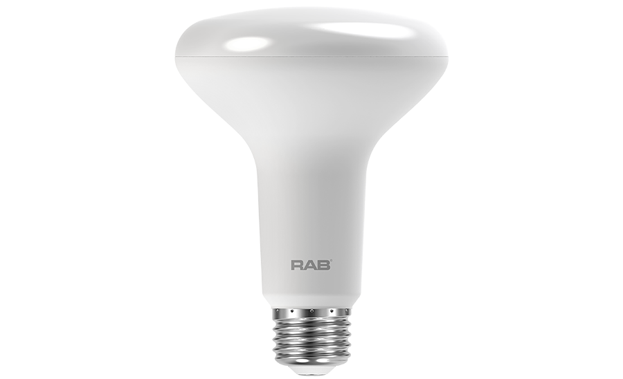 RAB Lighting BR30-10-9 10 Watt LED BR30 Reflector E26 Lamp 90CRI 120V Dimmable 65W Equivalent