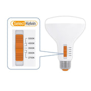 Green Creative 37864 7BR30DIM/9CCTS 7-Watt Color Selectable LED BR30 Lamp Dimmable Replaces 65W Incandescent