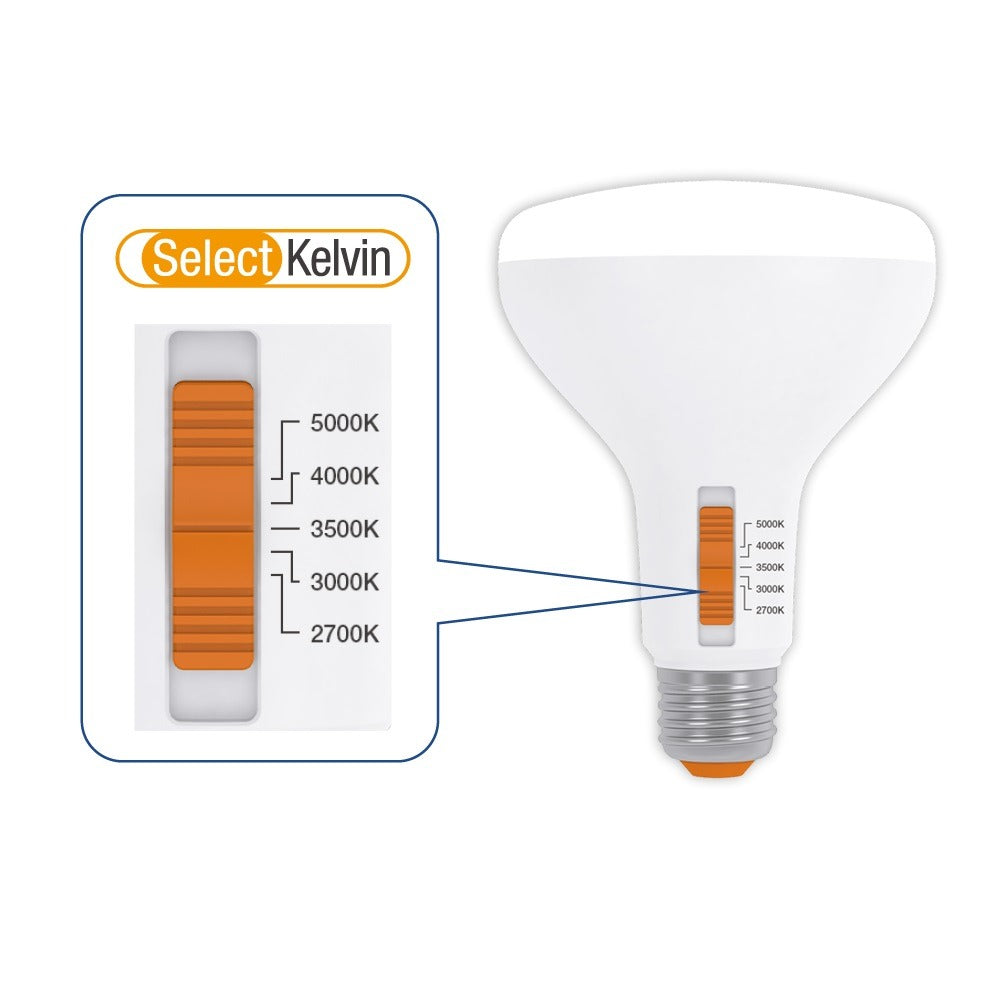 Green Creative 37864 7BR30DIM/9CCTS 7-Watt Color Selectable LED BR30 Lamp Dimmable Replaces 65W Incandescent
