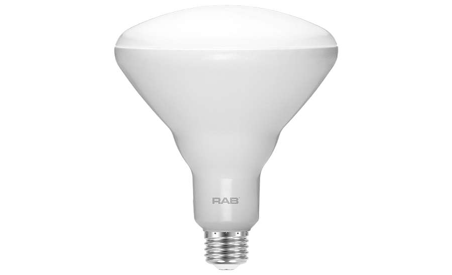 RAB Lighting BR40-11-9 11 Watt LED BR40 Reflector E26 Lamp 90CRI 120V Dimmable 65W Equivalent