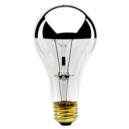 Bulbrite 712110 100-Watt Incandescent A21 Half Mirror E26 Decorative Lamp 2700K Dimmable 8-Pack