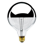 Bulbrite 712351 100-Watt Incandescent G40 Half Mirror E26 Decorative Lamp 2700K Dimmable 4-Pack