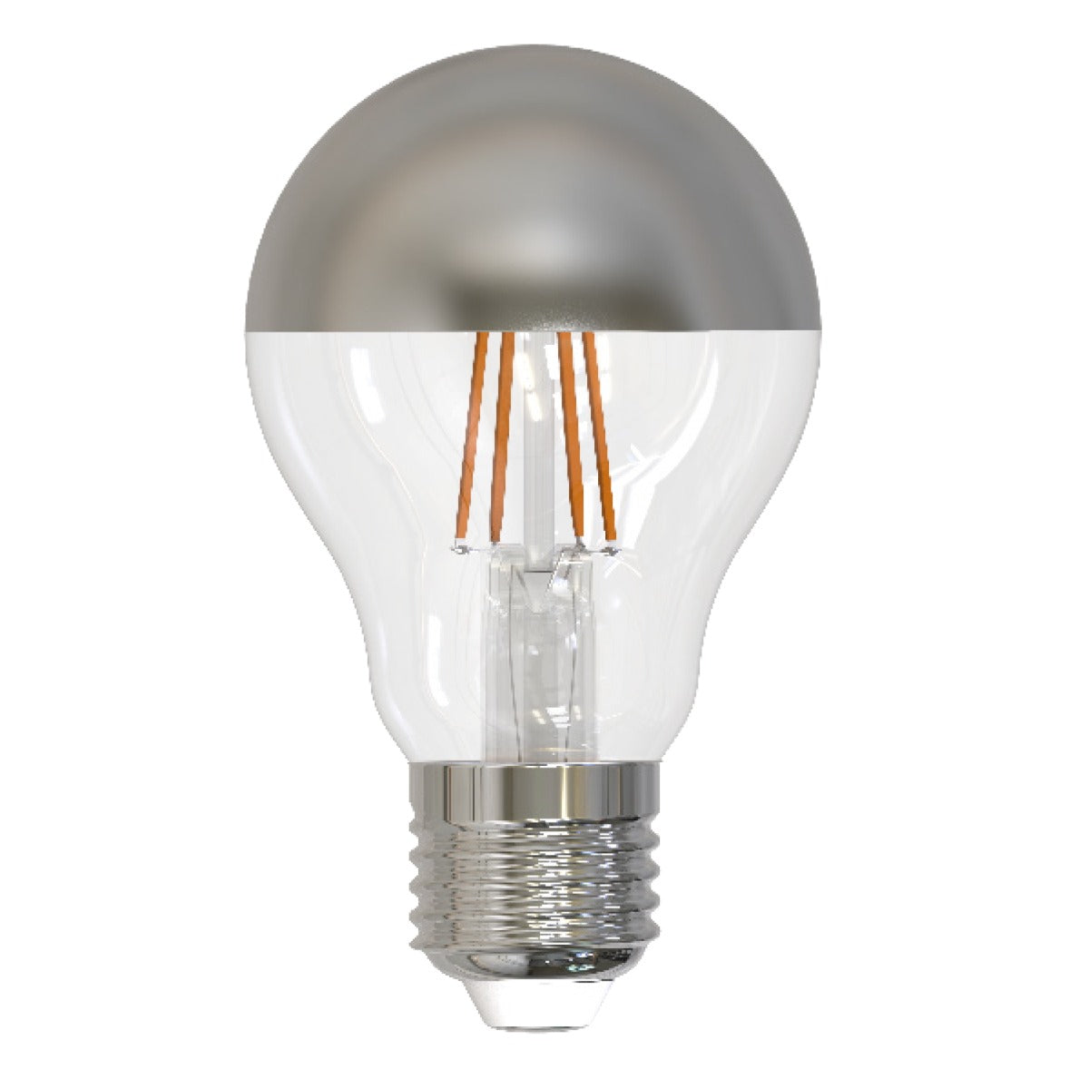 Bulbrite 776671 LED5A19/27K/FIL/HM/2-2PK 4.5-Watt A19 LED Filament Half Mirror Decorative Lamp with Fully Compatible Dimming 2-Pack