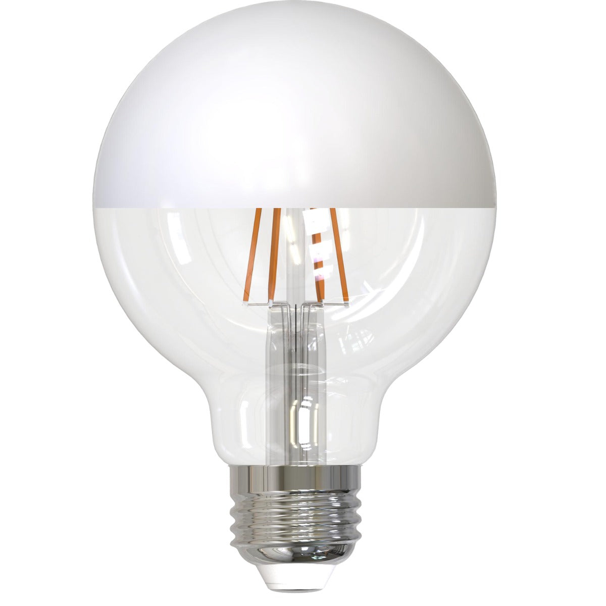 Bulbrite 776839 LED5G25/27K/FIL/HW/3-4PK 5-Watt LED G25 Filament Half White 2700K with Fully Compatible Dimming