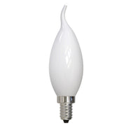Bulbrite 776942 LED4CA10/27K/FIL/M/3-4PK CA10 LED Filament E12 Decorative Lamp with Fully Compatible Dimming 4-Pack