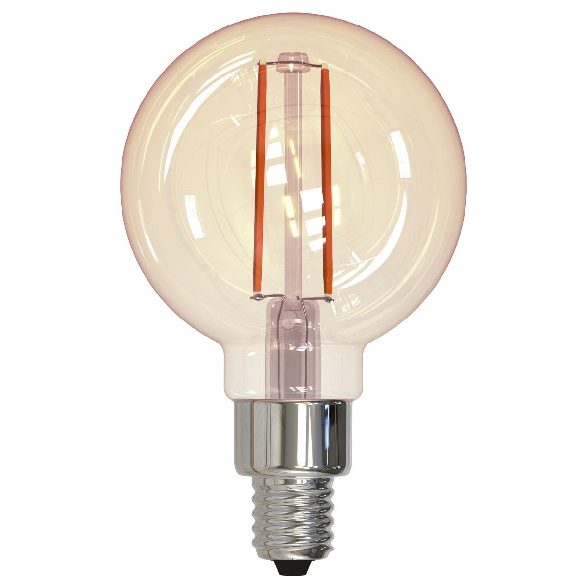 Bulbrite LED2G16/21K/FIL-NOS/3 2.5-Watt G16 LED Nostalgic Filament E12 Decorative Lamp 2100K Dimmable