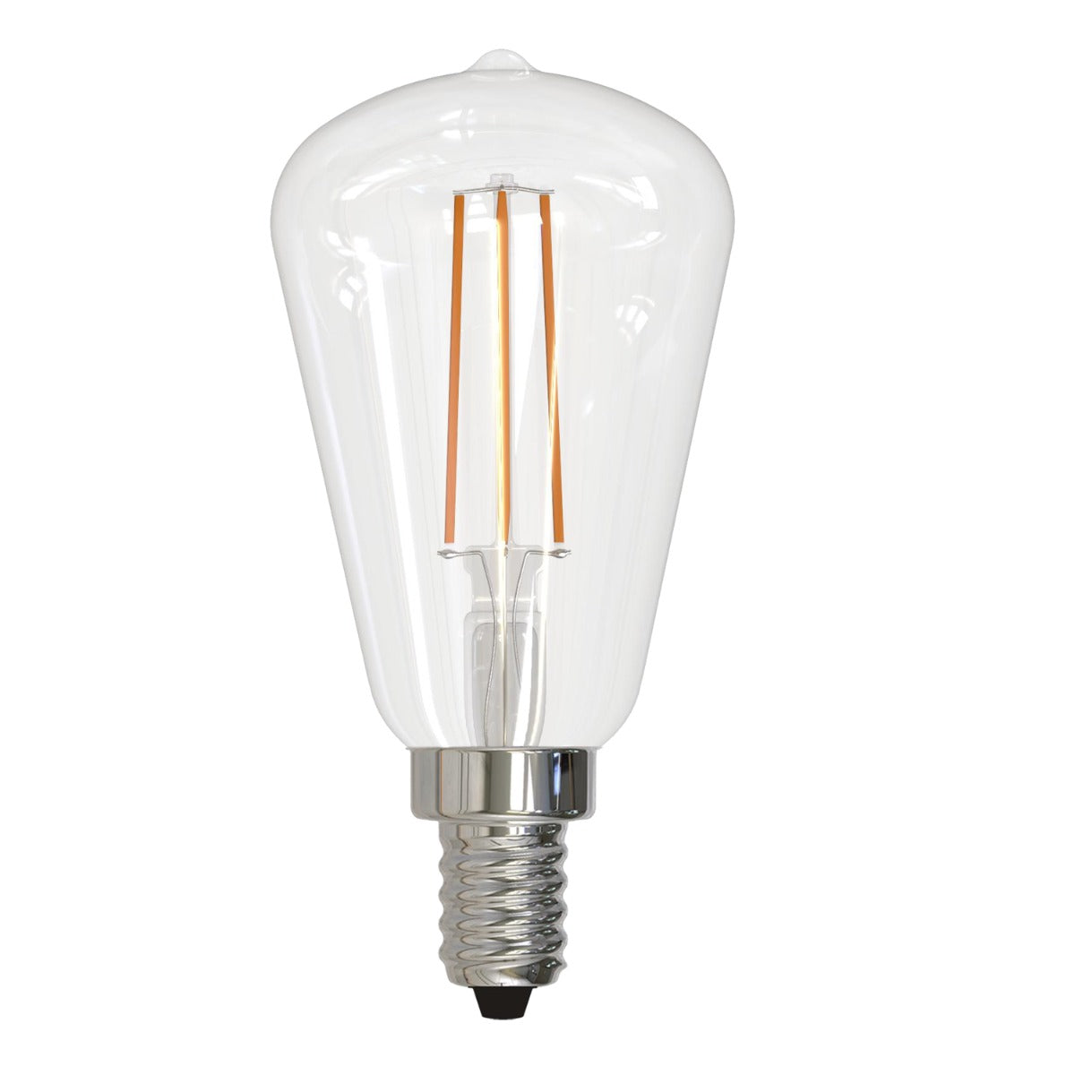 Bulbrite LED4ST15 4-Watt ST15 LED Filament E12 Decorative Lamp with Fully Compatible Dimming 4-Pack