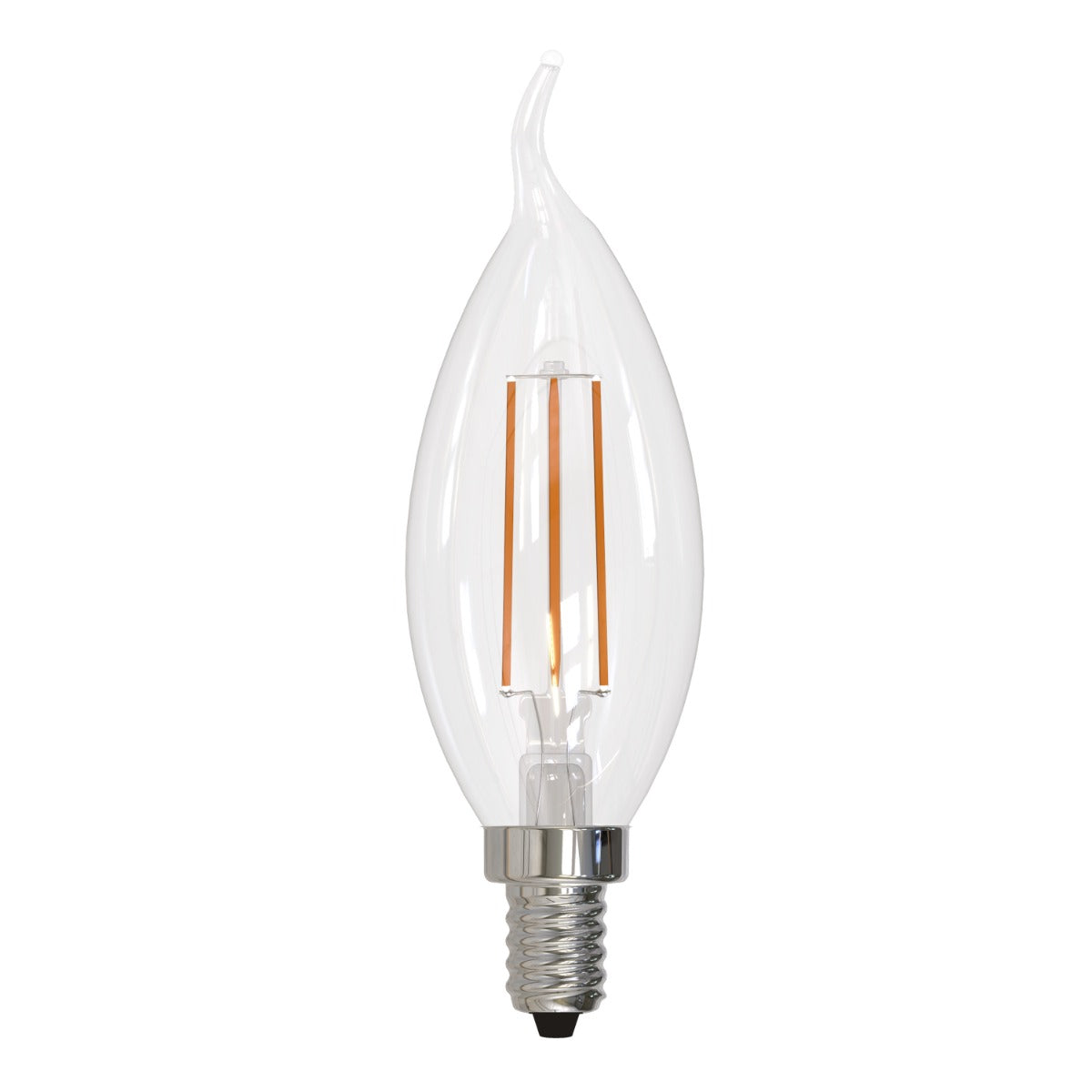 Bulbrite LED5CA10 5-Watt CA10 LED Filament E12 Decorative Lamp with Fully Compatible Dimming 4-Pack