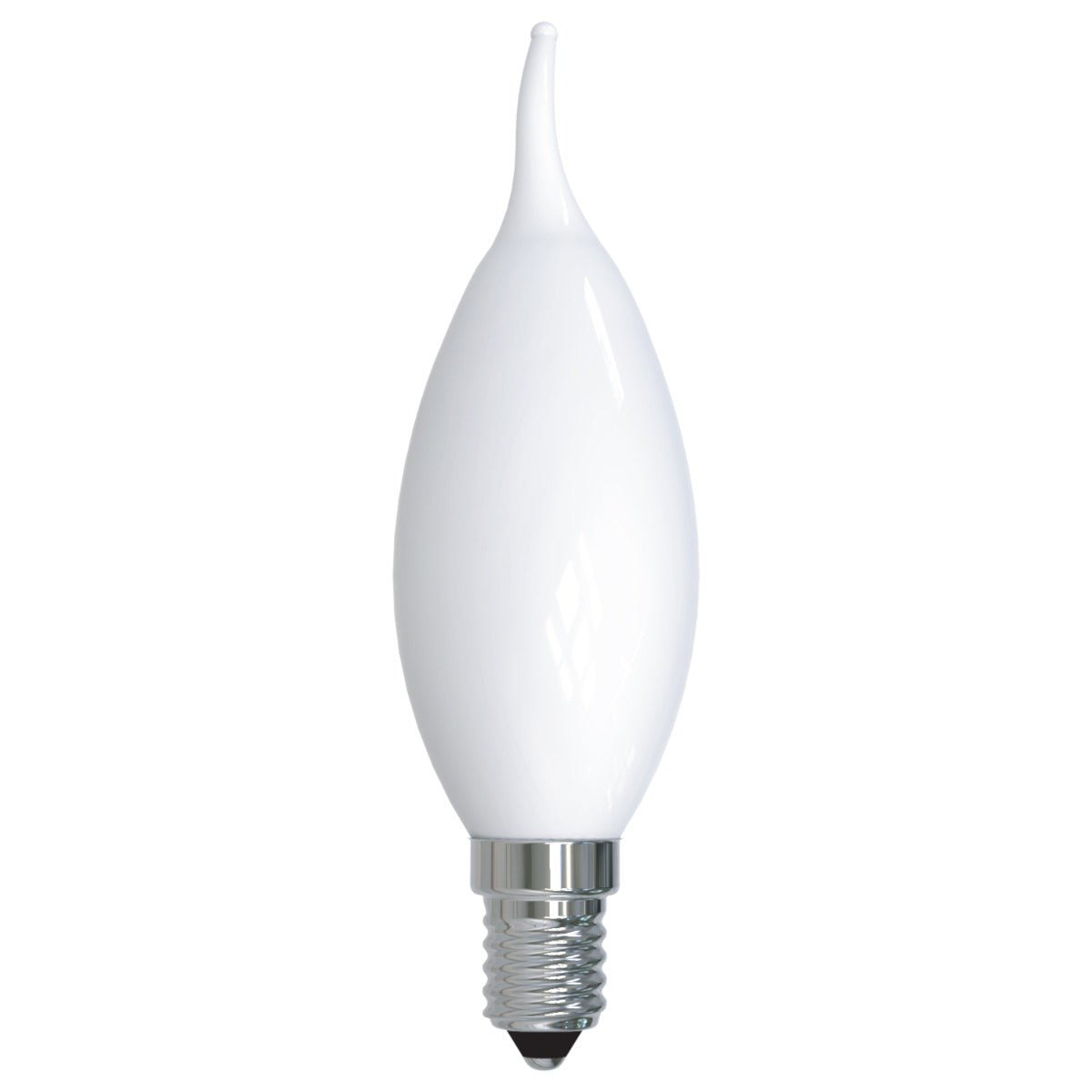 Bulbrite LED5CA10 5-Watt CA10 LED Filament E12 Milky Finish Decorative Lamp with Fully Compatible Dimming 4-Pack