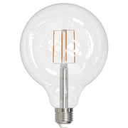 Bulbrite LED8G40 8.5-Watt LED G40 7-Inch Globe Filament Clear Lamp with Fully Compatible Dimming 2-Pack