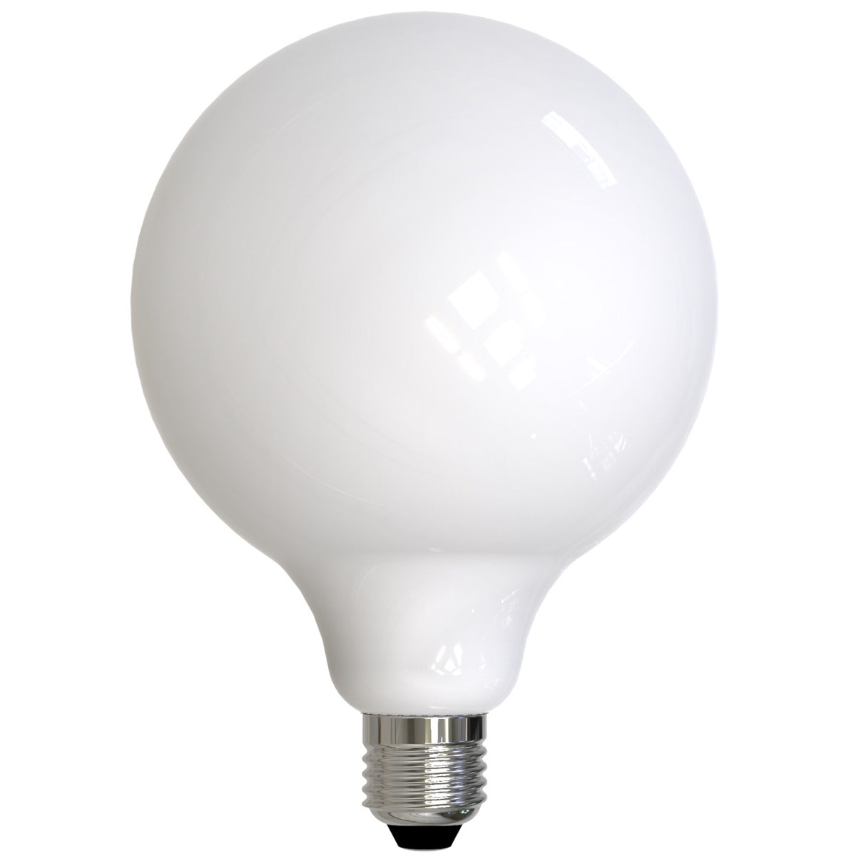 Bulbrite LED8G40 8.5-Watt LED G40 7-Inch Globe Filament Milky Finish Lamp with Fully Compatible Dimming 2-Pack