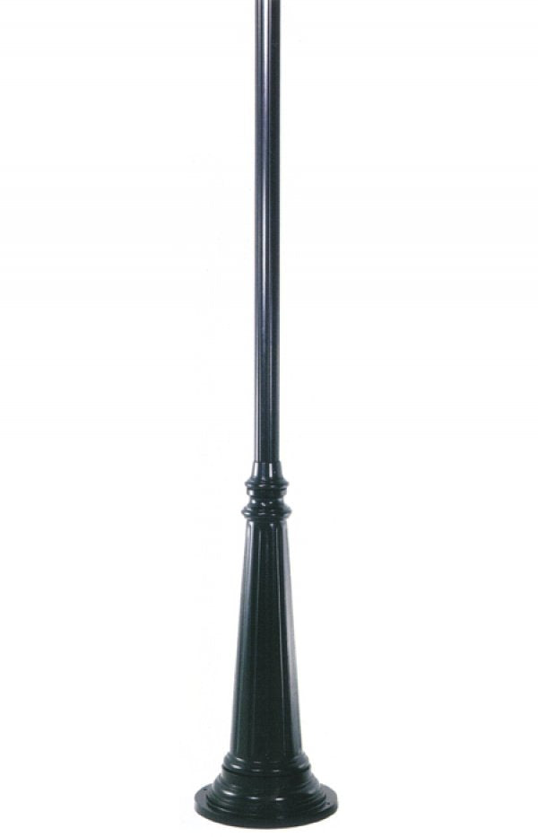 Wave Lighting C10P2 10-Foot Aluminum Surface Mount Commercial Post and Base Combo