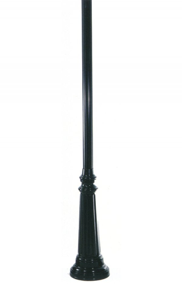 Wave Lighting C8P2 8-Foot Aluminum Surface Mount Commercial Post and Base Combo