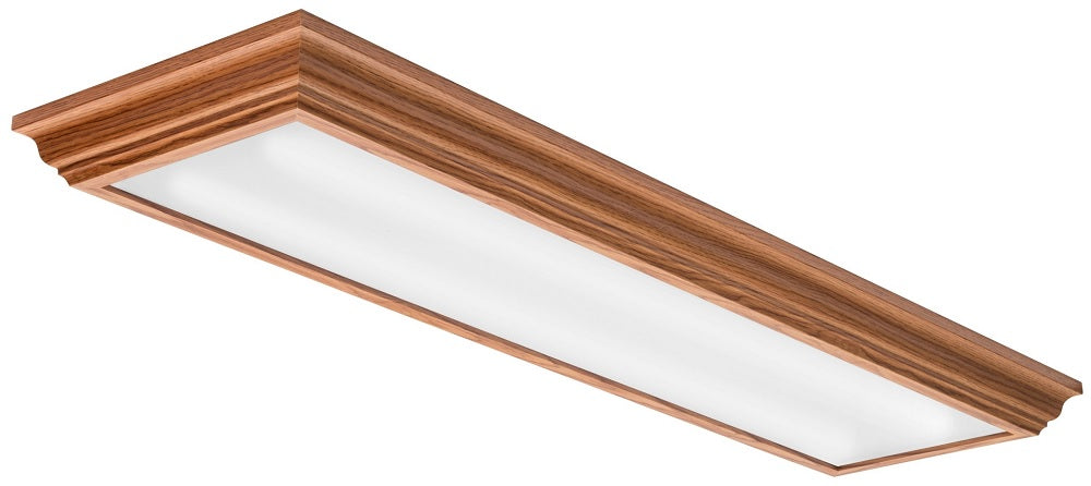 Oak Image Lithonia Lighting FMFL 35 Watt LED Cambridge Linear Flush Mount Fixture 120V 4000K