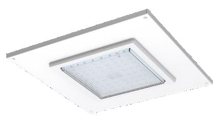 Venture Lighting CP17031 27-Watt LED Cascade Recessed Canopy Fixture 5000K Dimmable Replaces Up to 150W HID