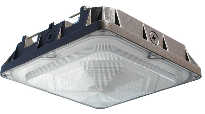 Westgate CDLX-LG-30-80W DLC Listed LED High Lumen Canopy Light Fixture Dimmable with Adjustable Power