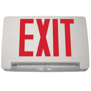 Barron Lighting CLED-U-WH 1.5 Watt LED Light Bar Double Face Red Exit Sign Combo Unit with NiCad Battery