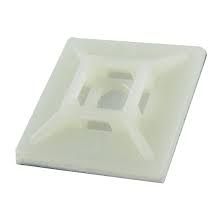 CM100-9C 1-Inch Natural Nylon 4-Way Self-Adhesive Cable Tie Mount 100 Per Bag