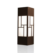 Dauer 489519 Center Square Pier Mount LED Lantern Bollard Fixture