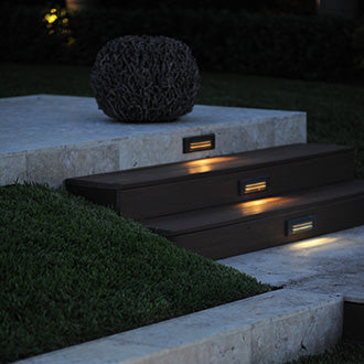 Application - Dauer 489931 Islander Integrated LED Brass Step Light
