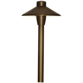 Dauer 49002 Zen Wildlife Safe LED Bi-Pin Cast Brass Path Light Fixture