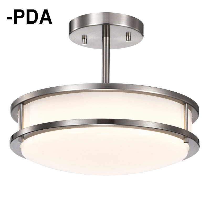 Sunpark DC01xPG GU24 CFL Pendant Type Ceiling Fixture Satin Nickel Finish - 1