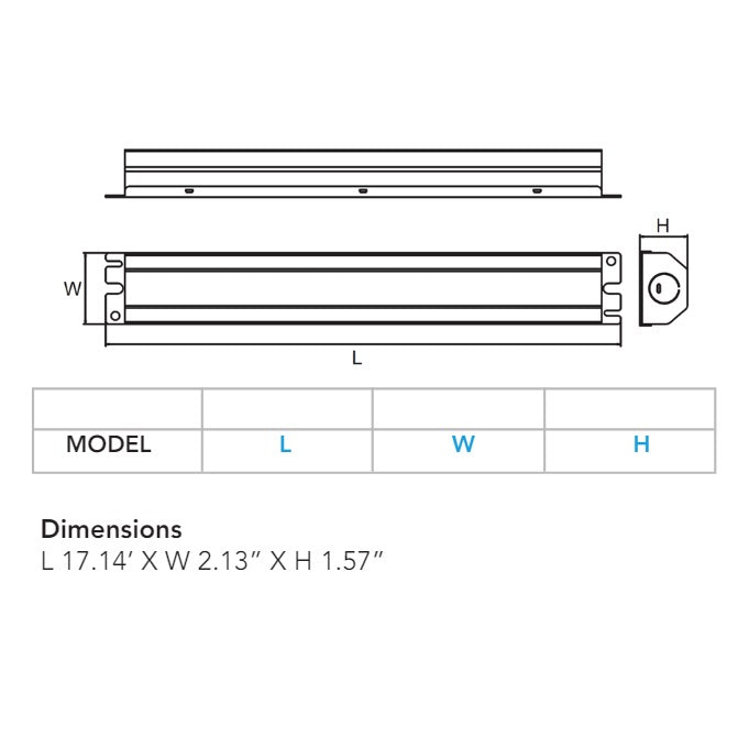 Dimensions RemPhos RP-LBI-EMG2-25W LBI Accessories UL Listed LED Emergency Drivers