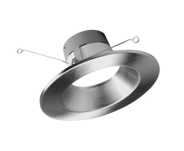 Nicor Lighting DLR56 Series Energy Star Rated 5/6-Inch LED Recessed Downlight Retrofit with Nickel Trim