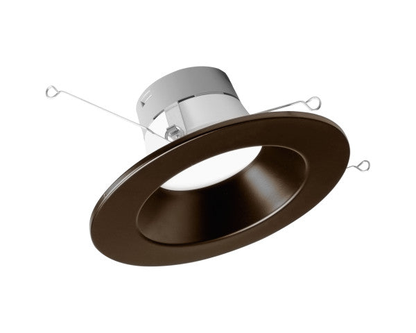 Nicor Lighting DLR56 Series Energy Star Rated 5/6-Inch LED Recessed Downlight Retrofit Dimmable with Oil-Rubbed Bronze Trim