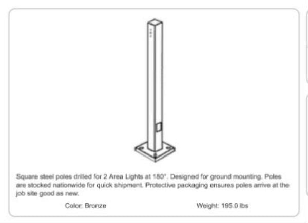 RAB Lighting Drilled Pole