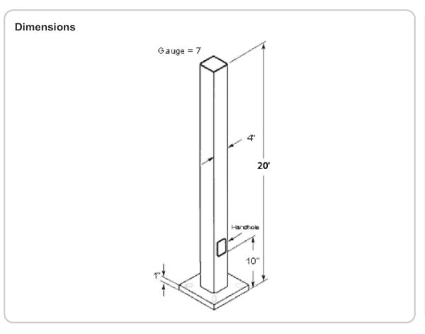 RAB Lighting Drilled Pole