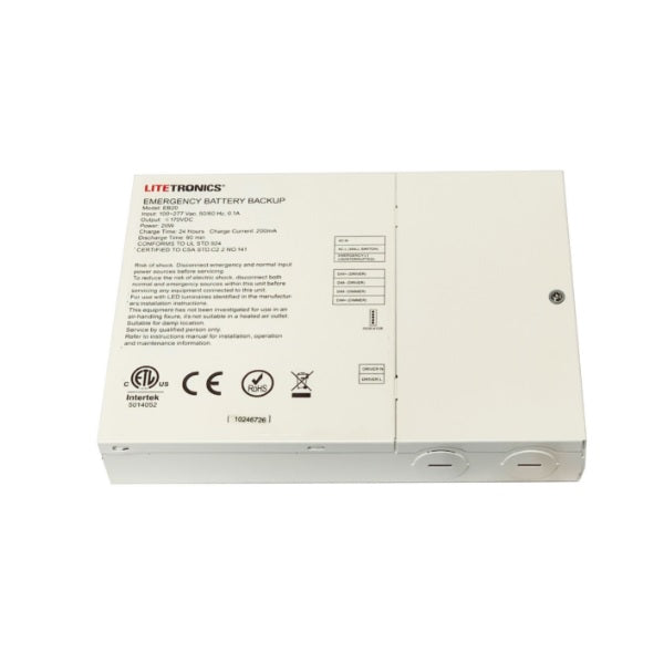Litetronics EB20 20 Watt Emergency Battery Backup 90-Min Operating Time for High Bay Fixtures