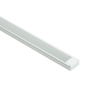 American Lighting EE1-AAFR-1M Trulux Economy Aluminum Extrusion with 1M Polypropylene Lens
