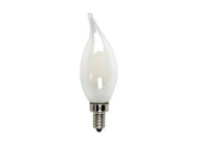 Maxlite EFF3.5BA1027C 3 Watt LED Enclosed Filament Candle Bent Tip Lamp Dimmable 2700K Replaces 40W Incandescent