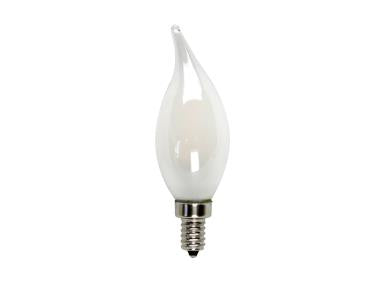 Maxlite EFF3.5BA1027C 3 Watt LED Enclosed Filament Candle Bent Tip Lamp Dimmable 2700K Replaces 40W Incandescent
