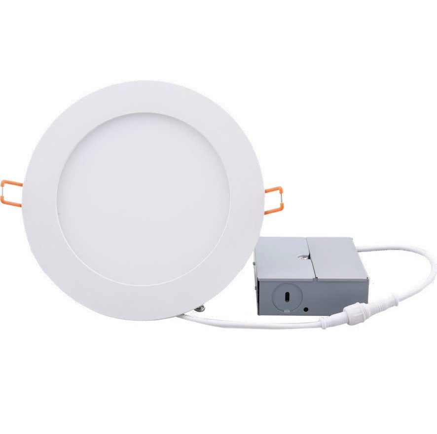Eiko DWR4-PS13-8FCCT-D-WH LED Power and Color Selectable IC Rated LED Slim Downlight Wafer Remote with Triac Dimming