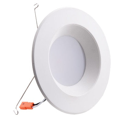 Eiko RDR6 6-Inch RDR Series Residential Downlight Retrofit White Trim with Baffle Triac Dimming