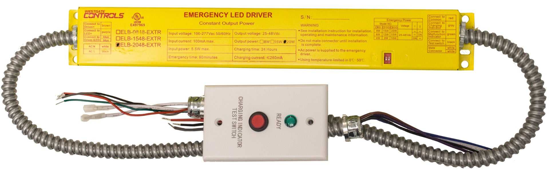 Westgate ELB-2048-EXTR Field-Installed Emergency Ballast with Selectable Power 10W/15W/20W