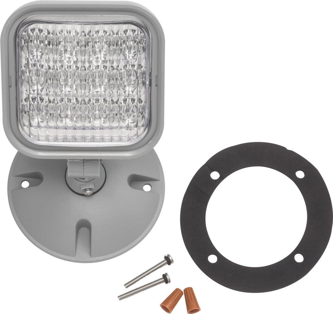 Lithonia Lighting ERE GY SGL WP SQ M12 Weatherproof Gray Single Adjustable Remote LED Lamp Head