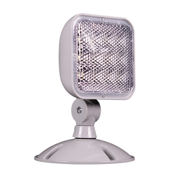 Nicor Lighting ERHWP1GR 1.3-Watt 6.5-Inch Remote Single Head LED Weather Resistant Emergency Light Fixture