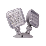 Nicor Lighting ERHWP2GR 1.3-Watt 6.75-Inch LED Dual Head Weather Resistant Emergency Light Fixture