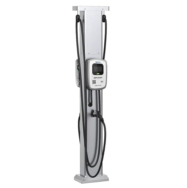 ESPEN Technology EVC Level 2 Series ISO 15118 Power Selectable 5-Inch LCD Display EV Charger - Hook Included
