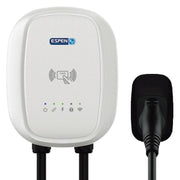 ESPEN Technology EVC/A48R/J18/EW – 48 Amp Level 2 Smart EV Charger with 18ft SAE J1772 Cable, WiFi/Ethernet/Bluetooth Connectivity, NEMA 4 Weatherproof Indoor/Outdoor