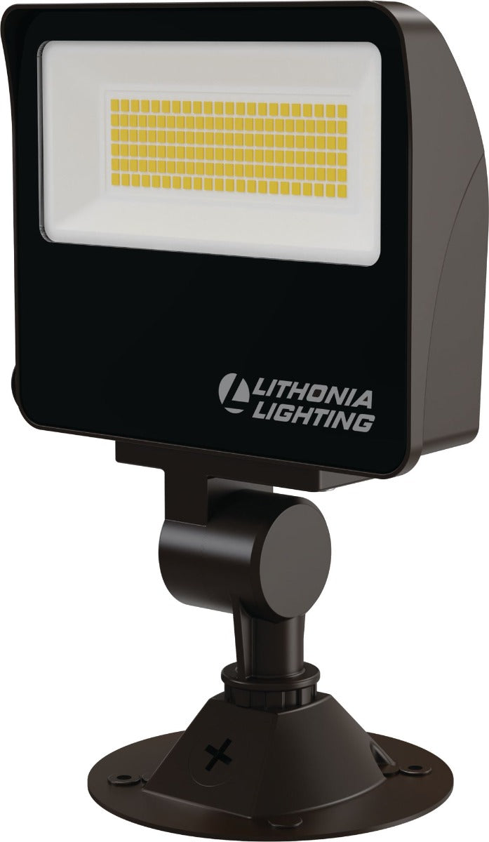 Acuity ESXF Series ESXF1 ALO SWW2 KY DDB M2 DLC Listed 9W/19W/34W LED Adjustable Lumen Output Dusk to Dawn Flood Light Fixture with Knuckle Mount