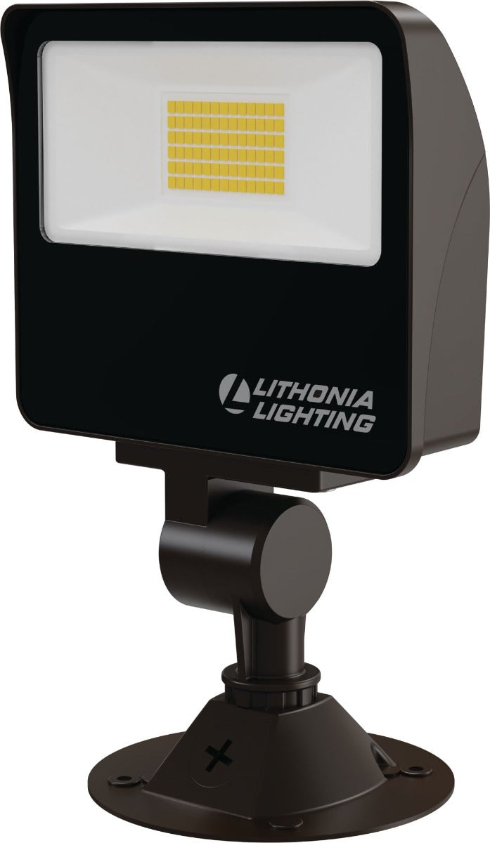 Acuity ESXF Series ESXF1 P0 SWW2 THK DDB M2 DLC Listed 17 Watt LED Color Switchable Dusk to Dawn Flood Light Fixture with Knuckle Mount