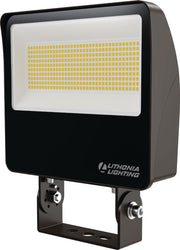 Acuity ESXF Series ESXF3 ALO SWW2 YS DDB M2 DLC Listed LED Adjustable Lumen Output Color Switchable Dusk to Dawn Flood Light Fixture with Yoke Mount