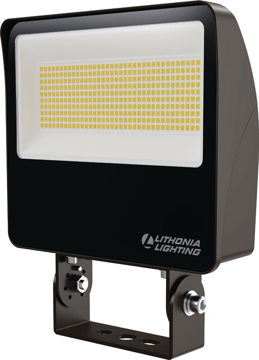 Acuity ESXF Series ESXF3 ALO SWW2 YS DDB M2 DLC Listed LED Adjustable Lumen Output Color Switchable Dusk to Dawn Flood Light Fixture with Yoke Mount